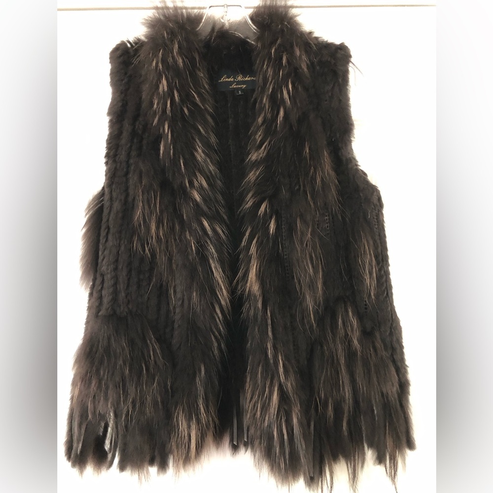 Linda Richards luxury fur vest
